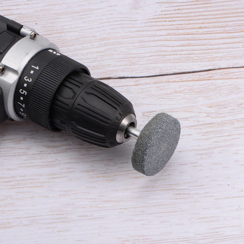 uxcell Mounted Grinding Stone 1/4" Shank 1.5-inch Dia Corundum Grinding Wheel Polishing Head for Rotary Tool