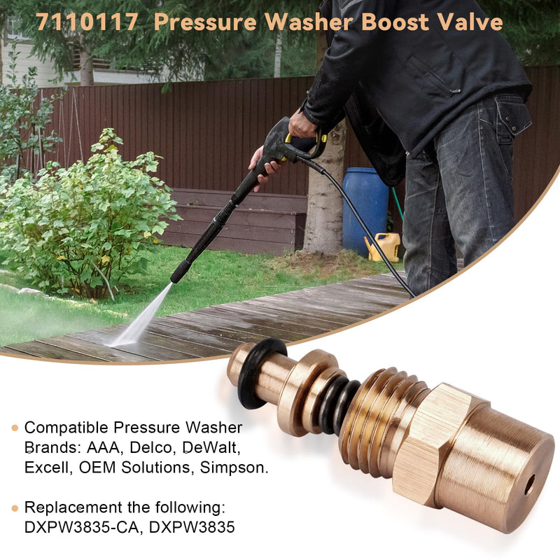 7110117 Pressure Washer Boost Valve Replacement - Compatible with Simpson OEM, AAA & FNA Group Pressure Washer Pumps - High-Performance Pressure Boosting Valve Kit