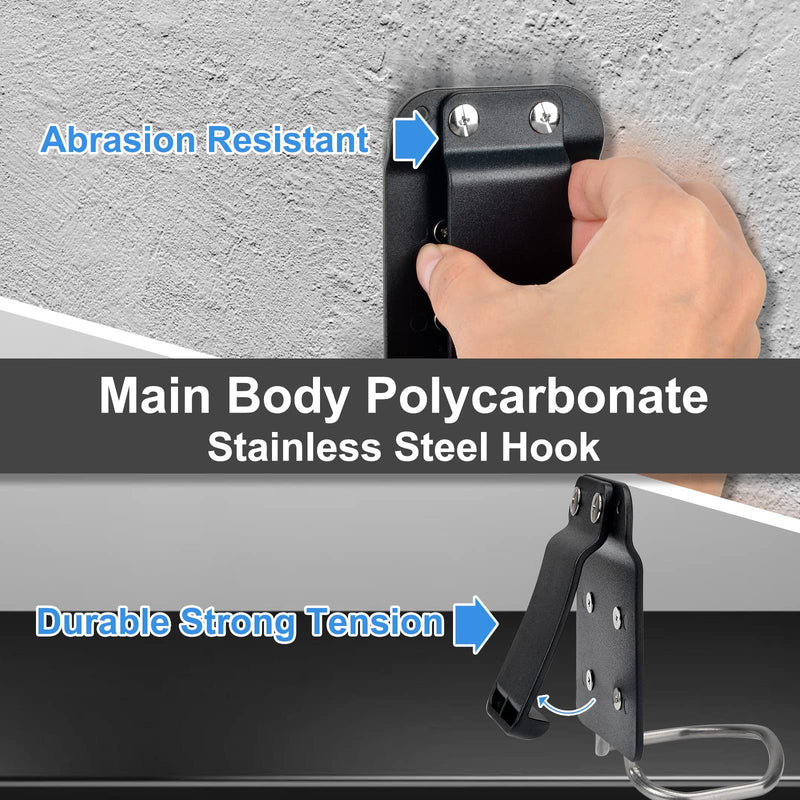 Heavaluefit 2Pack HammerCatcher, Hammer Holder for Tool Belt, Quick Response Fit Up to 2" Tool Belt, Compatible with Claw Hammer, Hatchet and Mallet (HammerCatcher) HammerCatcher-2Pack