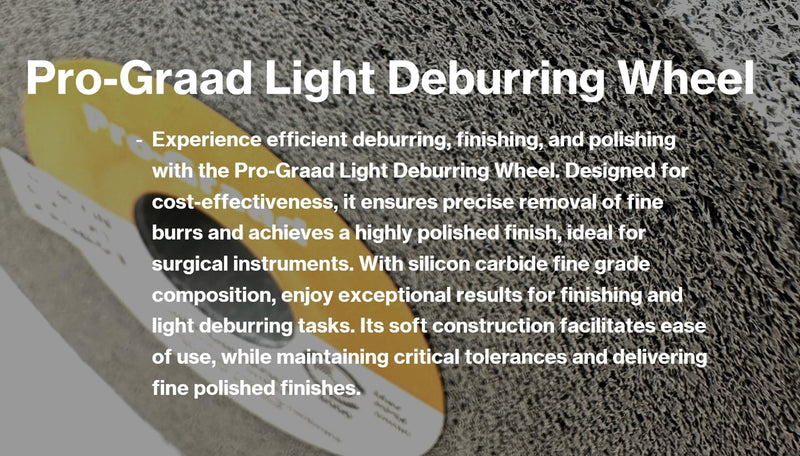 Light Deburring Wheel - 6" x 1/2" x 1" 7S Fine Grit - Silicon Carbide – Light Deburring, Finishing and Polishing Wheel – 01662 - Convolute - (1 Pack)