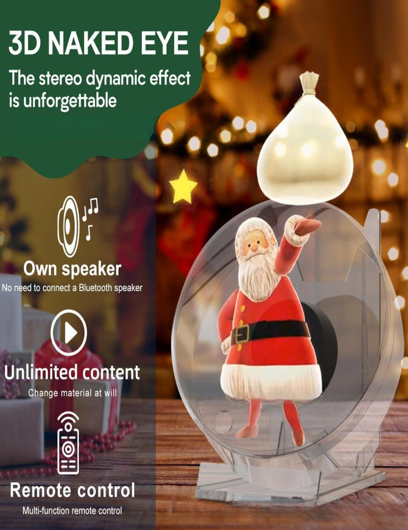 3D Hologram Fan - Holographic Projector with 48 LED Beads, 1080P Holographic Led Fan Display Support APP Remote Control for Halloween Shop Advertising Display