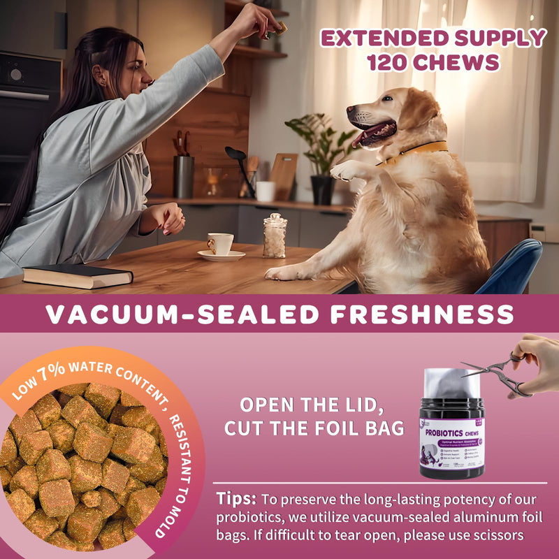 Probiotics for Dogs Soft Chews & Glucosamine for Dogs 180 Counts