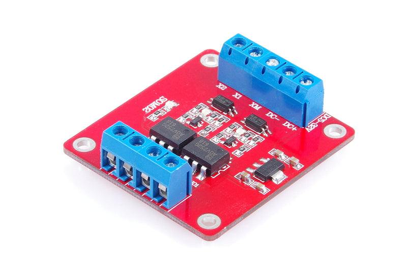 2-Channel Solid State Relay Module High-Low Level Trigger 3A Optocoupler Isolation