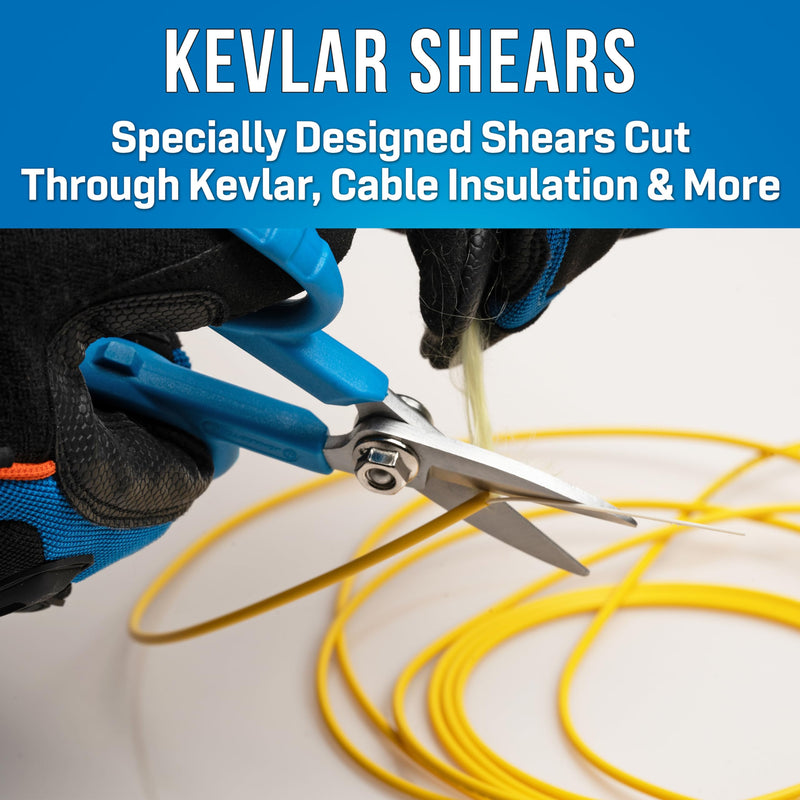 Jonard Tools KCS-4 Fiber Optic Kevlar Cutting Shears Large Loop Kevlar Cutter