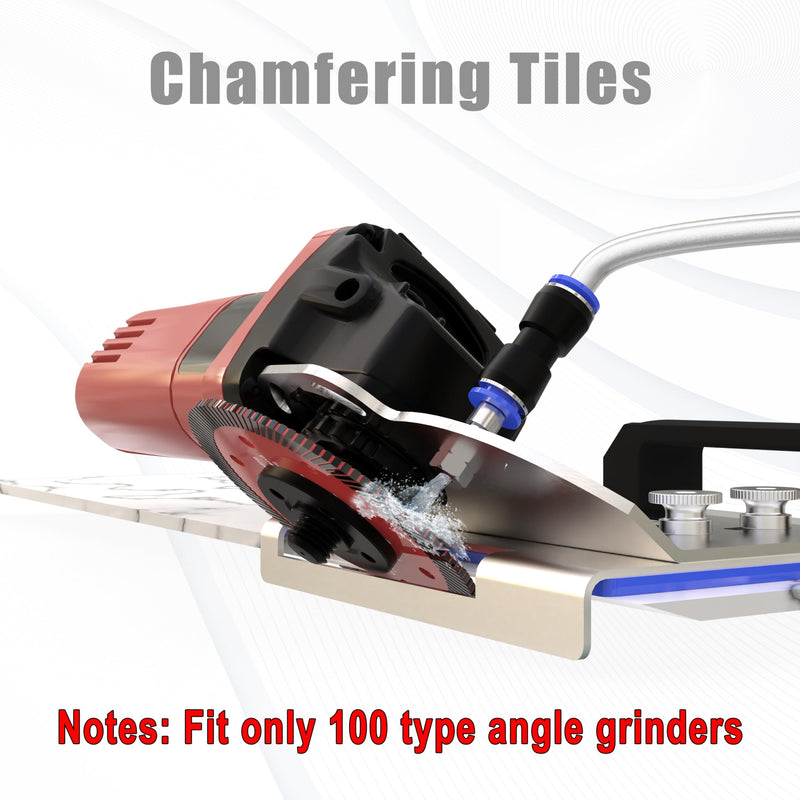 45 Degree Tile Chamfering Tool, Angle Grinder Stand for 45° Tile Cutting, Tile Cutter Tools Compatible with 100-Type Angle Grinders, Angle Grinder Attachments for Chamfering - NewNest Australia