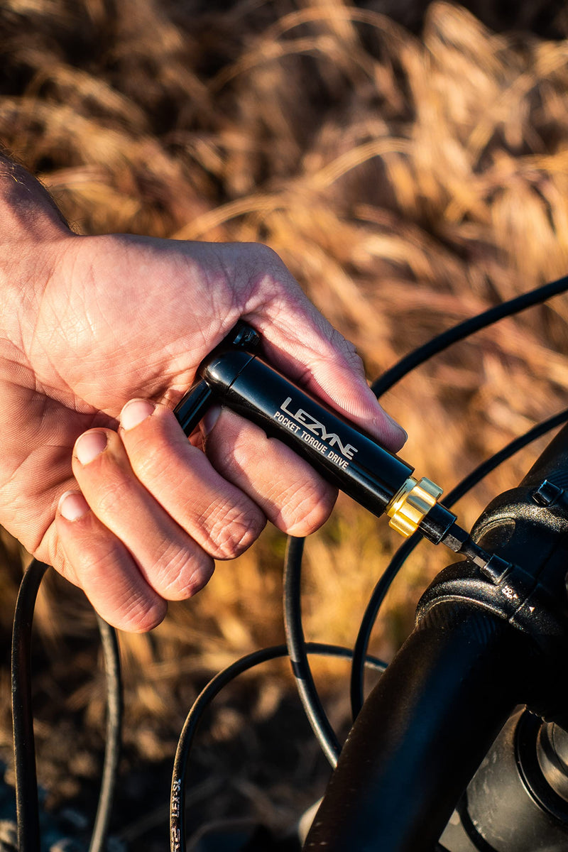LEZYNE Pocket Torque Drive Bicycle Multi-tool, Pre-Calibrated Torsion Ratchet Torque Wrench, Includes Six Hardened Steel bits, EVA Case, Portable, Easy-to-use Bike Torque Wrench | bike-hand-tools