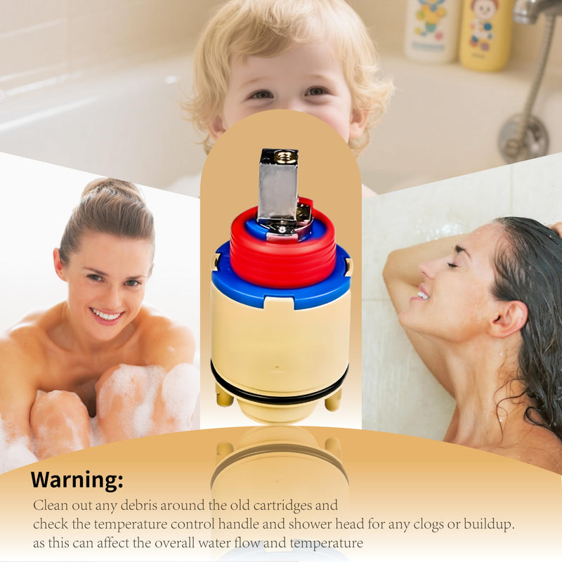 40mm Pressure Balance Cartridge,Replacement Cartridge for Olympia OP-340009 and Hain-yo JH02BD,Compatible with Shower Faucet for Shower Valve