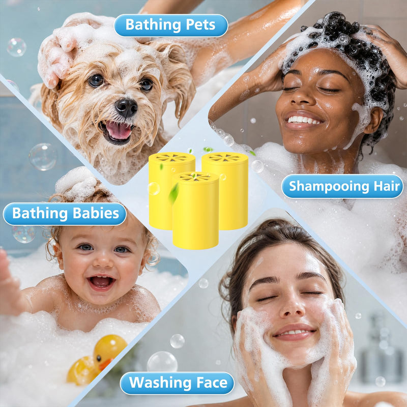 A-01 Replacement Filter Compatible with Afina Filtered Showerhead & Shower Filter, Carbon-Free KDF & Calcium Sulfite Cartridge for Hard Water, High Pressure for Hair and Skin Care, 3 Pack