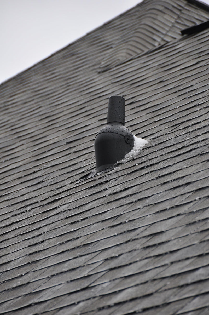 82873 4-Inch Roof Vent Pipe Boot Repair, No-Tools Install, Black