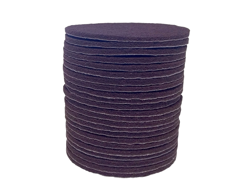Starcke Scouring Pads, 5 inch 25 Pack Sanding Pads, Maroon Automotive Sandpaper for Automotive Paint & Paint Supplies, Very Fine Auto Body Supplies, Fabric Surface Conditioning Scuff Pad