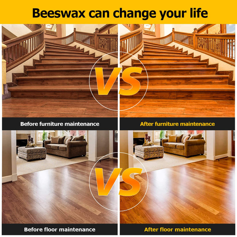 CARGEN Beeswax Furniture Wood Polish - Wood Seasoning Beeswax Oil for Wood Natural Wood Polish and Conditioner Restore A Finish 300ML.