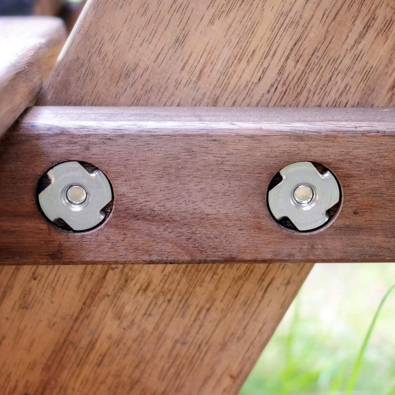 uxcell M10x1.5mm 4 Pronged Tee Nut T-Nut for Table Legs Rock Climbing Wall Woodwork Holds Wood Cabinetry 20 Pcs