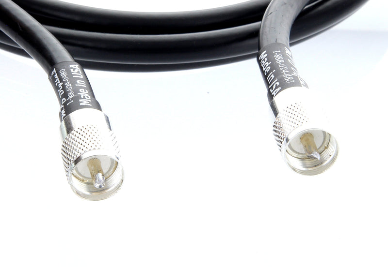 MPD Digital I LMR400 Ultraflex Times Microwave Coax Cable I Threaded on Soldered PL259 to PL259 UHF Connectors I Low Loss I CB Ham Radio, Hotspot WiFi, Radio Transmitters, Antenna I 2 FT
