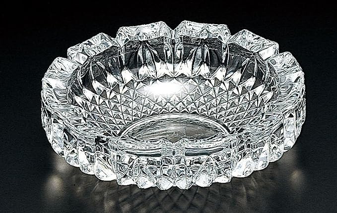 Toyo Sasaki Glass Ashtray, Approx. φ7.3 x 2.2 inches (18.5 x 5.6 cm), Toledo Large, Made in Japan, Dishwasher Safe P-05508-JAN - NewNest Australia