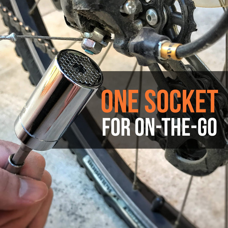 RAK Universal Socket Tool Stocking Stuffer Gifts for Men - Super Socket Gifts for Him - Adjustable Grip Socket Adapter Set for Husband, Mechanic, Handyman, Tools for Men - Christmas Gifts