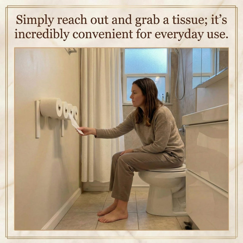 21 Inches Poop Wood Toilet Paper Holder Funny Poop Toilet Roll Stand Storage Shelf Cute Bathroom Space Saving Wall Mount Artistic Decor Functional Suitable for Various Sizes of Paper(White) White