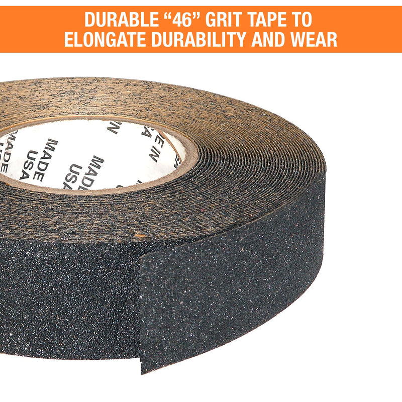 Buyers Products AST215 Anti-Skid Tape, 2" x 15', Traction Tape for Stairs, Grip Tape for Steps 2 Inch x 15 Feet