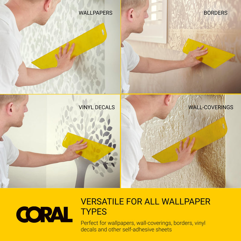 69502 Paperwiz XL Wallpaper Tools - Smoothing Tool for Peel and Stick Wallpaper - Wallpaper Smoothing Tool & Hanging Tools - Install Kit Includes Wallpaper Smoother Tool for Easy Application Single