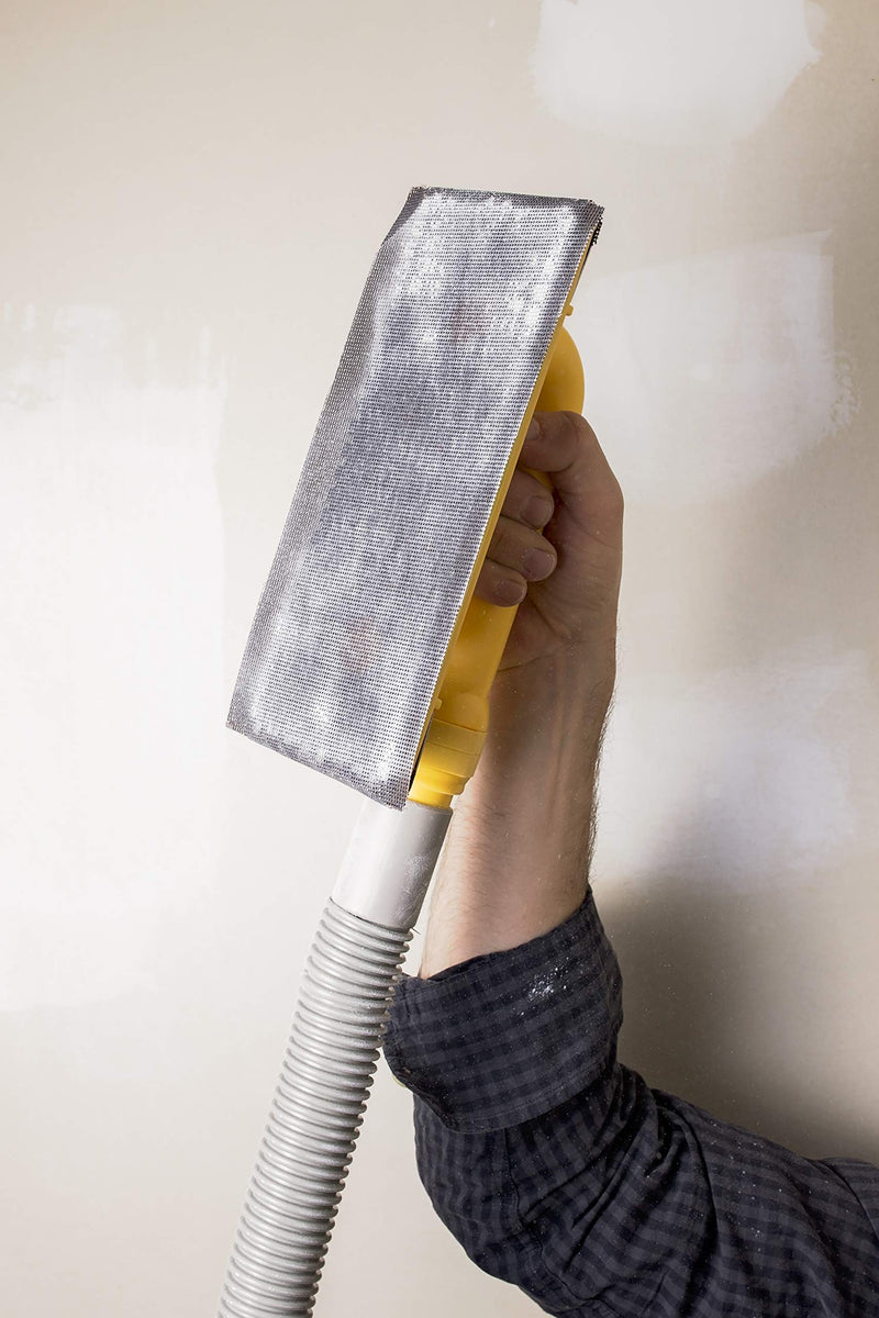 Hyde Tools 09165 Dust-Free Drywall Vacuum Hand Sander with 6-Foot Hose