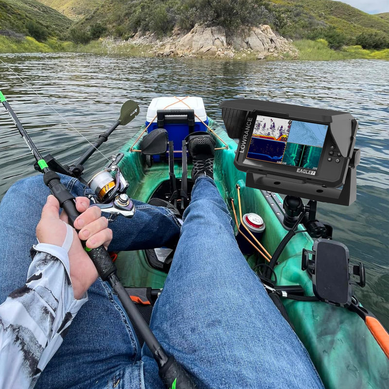 HOLACA Protective Shade Cover for Lowrance Eagle 7" Fish Finder, Anti-Scratch, Sunproof Silicone Skin