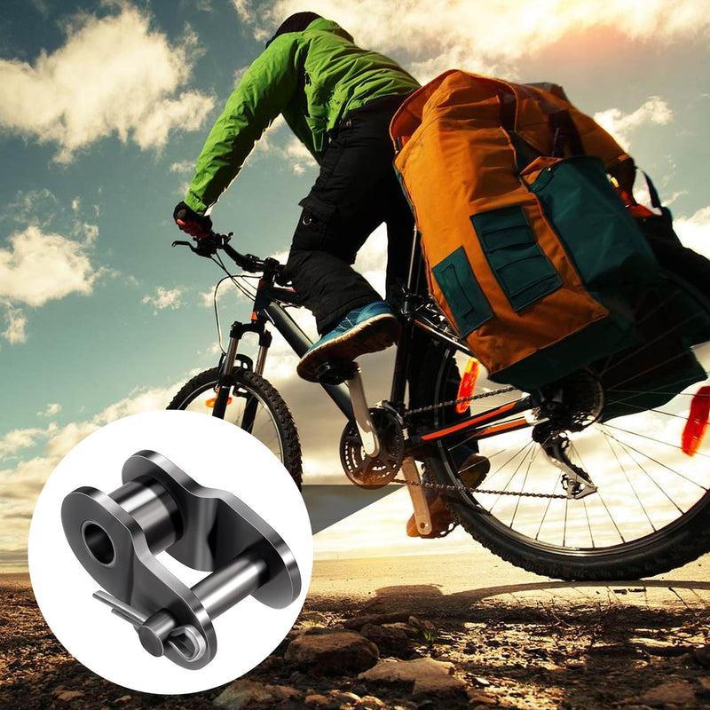 PAGOW 8pcs #40 Roller Chain Offset Link, Carbon Steel Crank Link, Standard Chain End Connector Split Links for 08A Chain