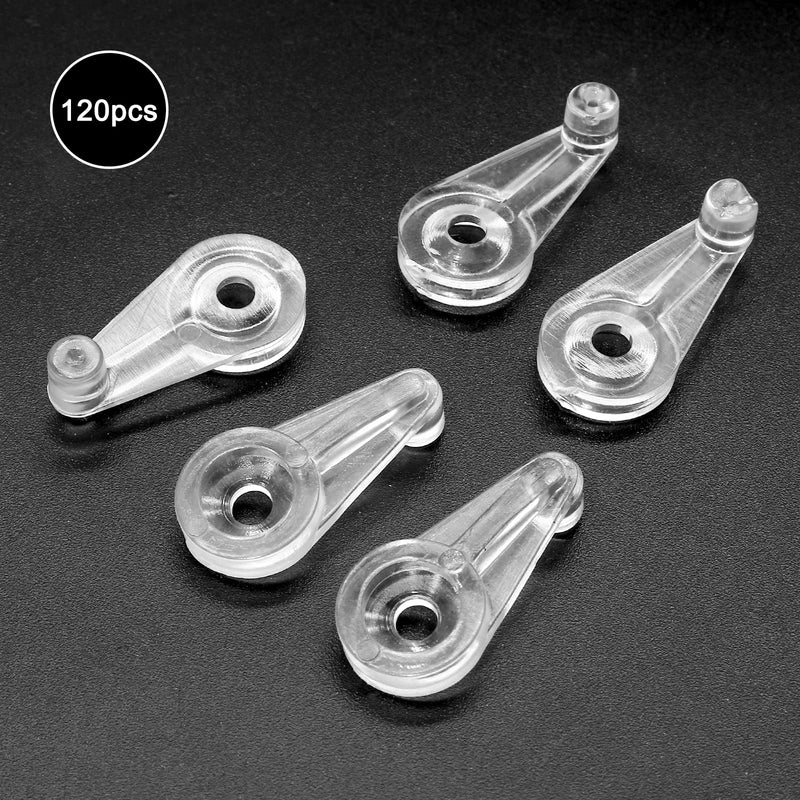 120 Pcs Glass Window Retainer Clips Kit, Transparent Mirror Fixing Clips Glass Door Holder Cabinet Panel Bracket with Screws for Fixing Glass 120