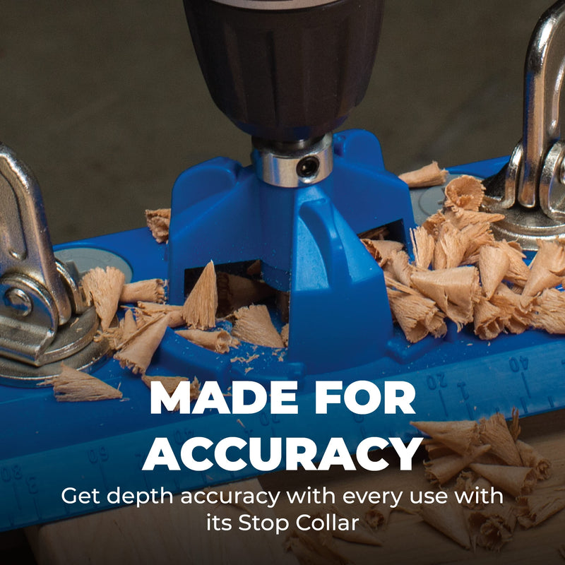 Kreg KHI-Hinge Concealed Hinge Jig - Drill Perfect Holes for Cabinets & Hardware Installation - Holiday Home Improvement Gifts for Him