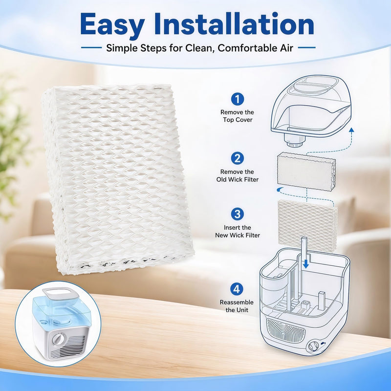 8 Pack WF813 Humidifier Filter Replacement For Equate EQ-2119-UL EQWF813 8-pcs Wf813 Humidifier Filter