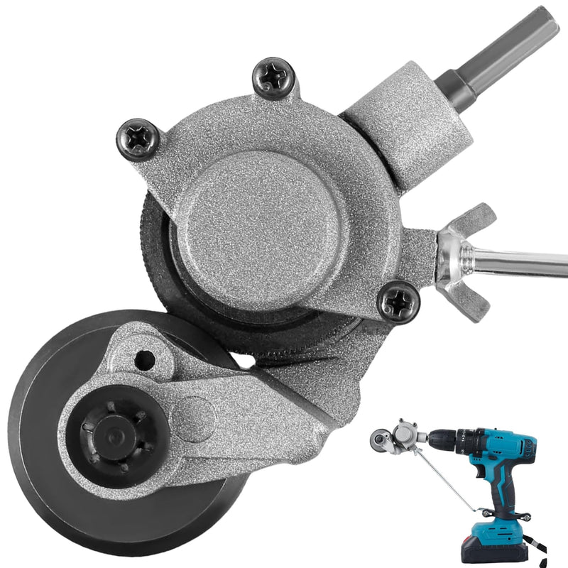 Upgraded Sheet Metal Shear for Efficient 20-30 GA Flat Metal Cutting – Multi-Functional Electric Drill Attachment, Durable Design for DIY Projects & Professional Use.