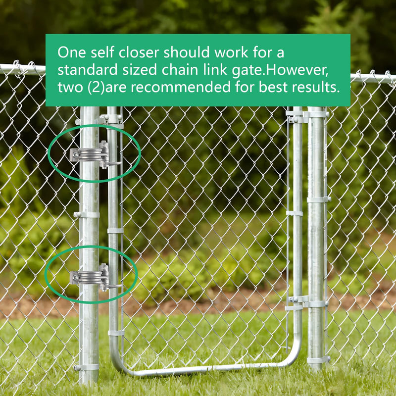 1-7/8”x1-3/8“ Durable Chain Link Spring Loaded Gate Closer. Fence Lock gate Closer Outdoor (1-7/8”x1-3/8“) - Please Carefully Review The Installation. 1-7/8”x1-3/8“