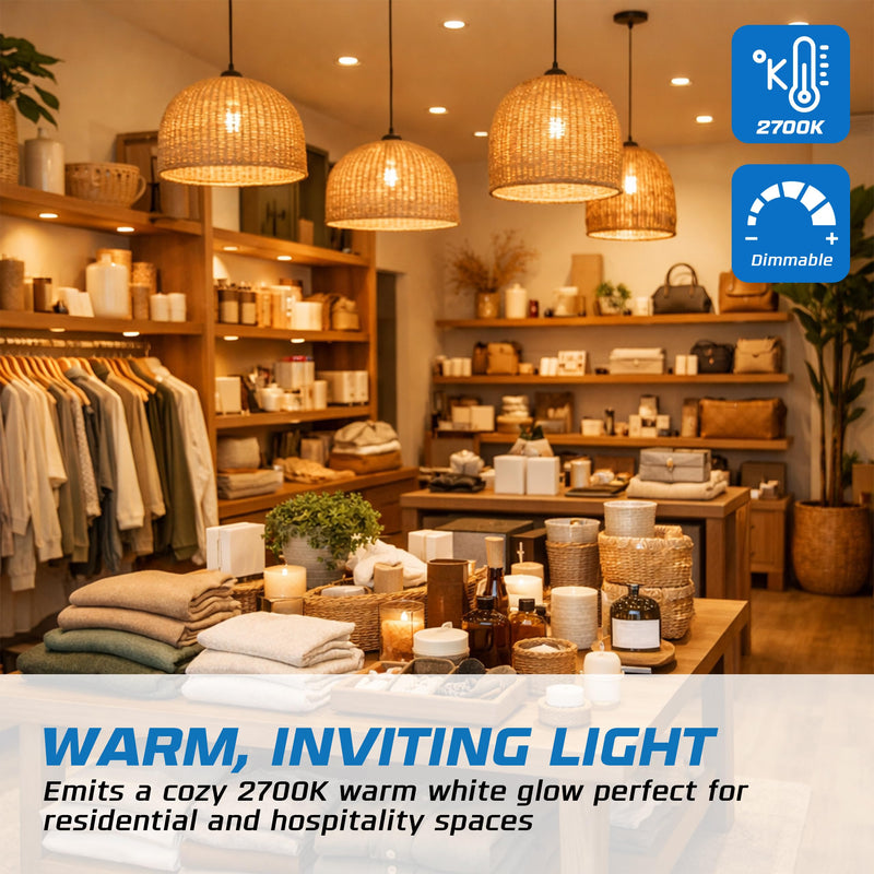 OHLECTRIC A15 Shatterproof Incandescent Bulbs 40 Watt (8-Pack) 40W Appliance Light Bulbs, E26 Medium Base, Frosted, Shatter Resistant, Dimmable, 2700K Warm White, 265 Lumen, 2500 Hours 130V (Volts)