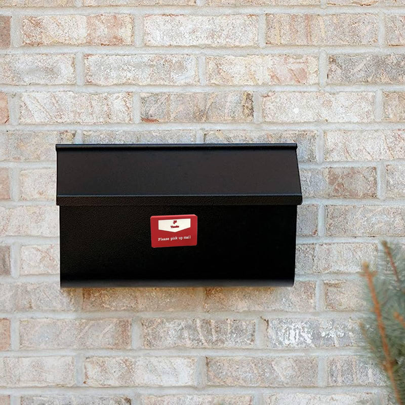 YeeBeny Mailbox Flag for Outgoing Mail Post Flag with Bright Red Background Please Pick Up Mail Mailbox Sign Alert Magnet, 1.57x2.36 Inch Mailbox Notification Magnets Rectangle