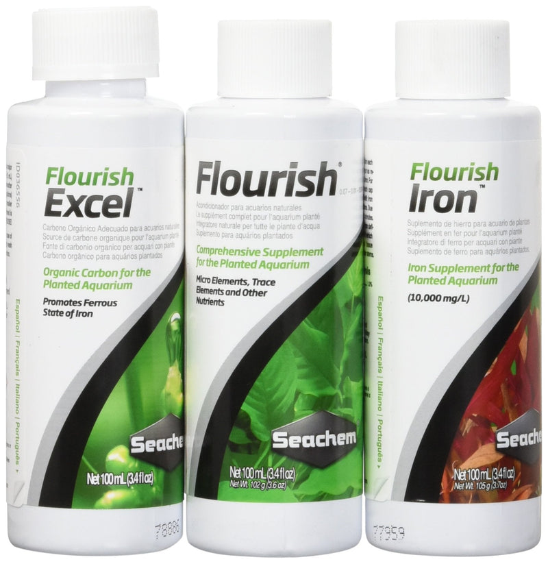 Seachem Plant Pack Fundementals (Box of 3 different 100ml Items)