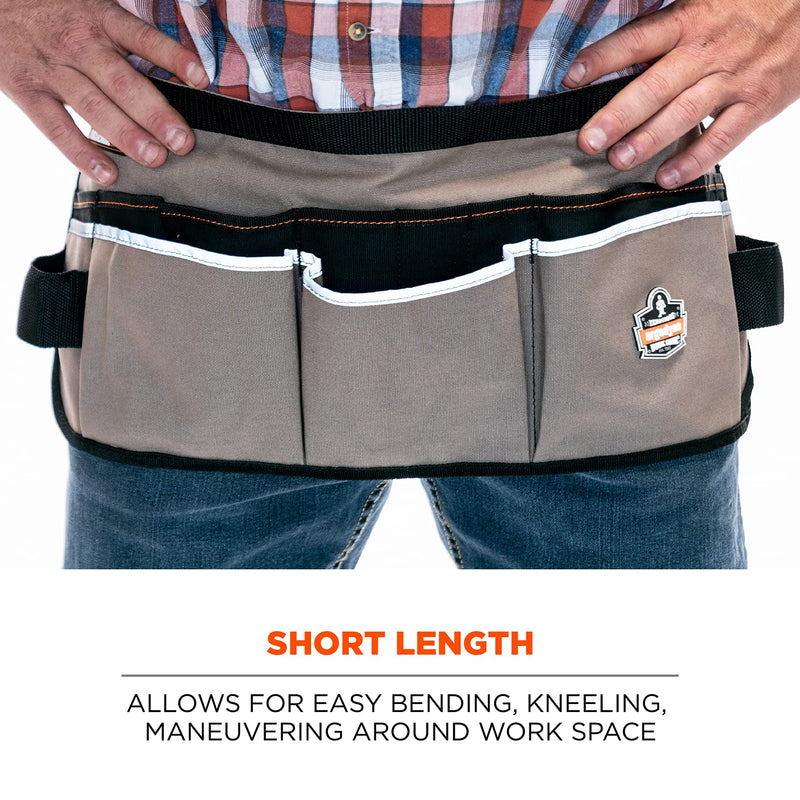 Arsenal 5706 Canvas Waist Tool Apron with 13 Pockets, Gray