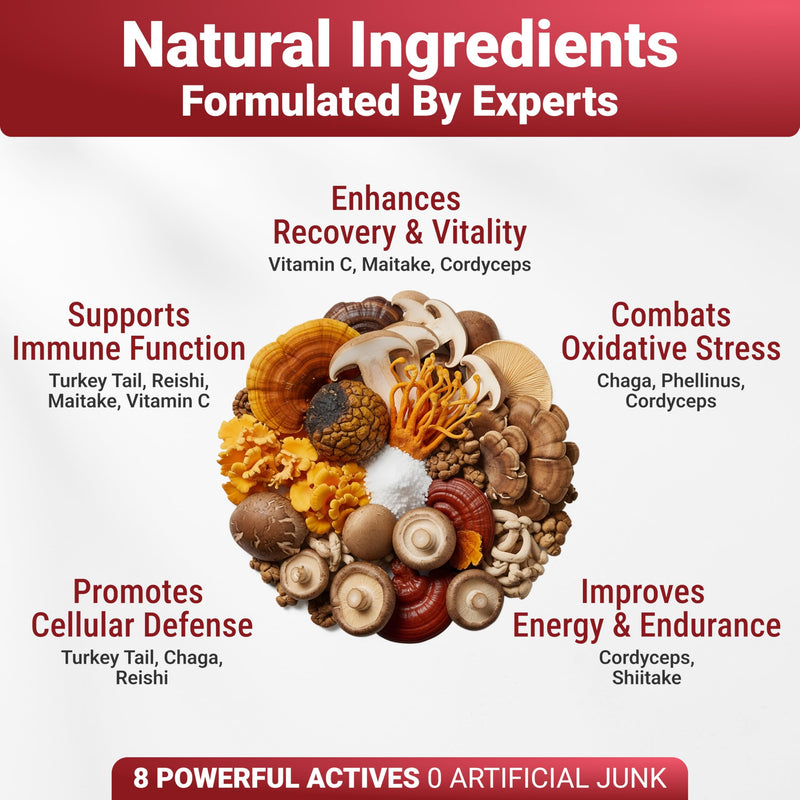 WuffWell Turkey Tail Mushroom Supplement for Dogs - Immune Support Mushrooms - Dog Mushroom Supplements for Health - Turkey Tail for Dogs - Mushroom Powder for Dogs - Natural Dog Wellness