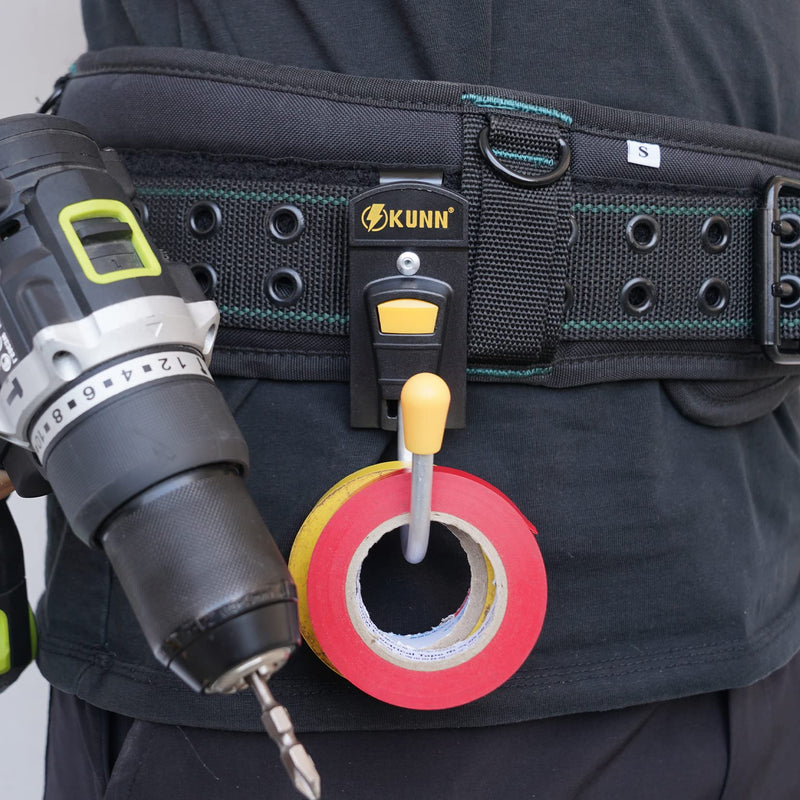 KUNN Tool Holster - Tool Belt Hook Cordless Drill Holder Single,Strong Clip,Tool Belt Accessories TH01