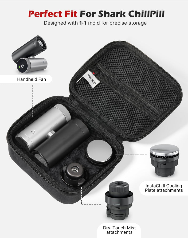 TiMOVO Hard EVA Carrying Case for Shark ChillPill, Black
