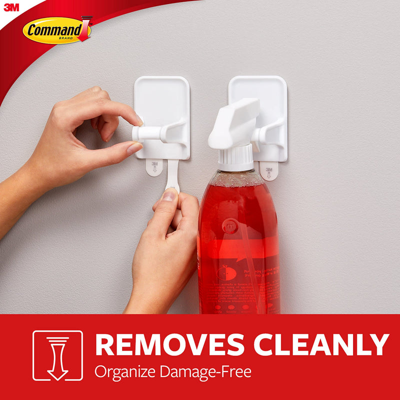 Command Spray Bottle Hanger with 2-Strips, 2-Pack, Organize Damage-Free Modern