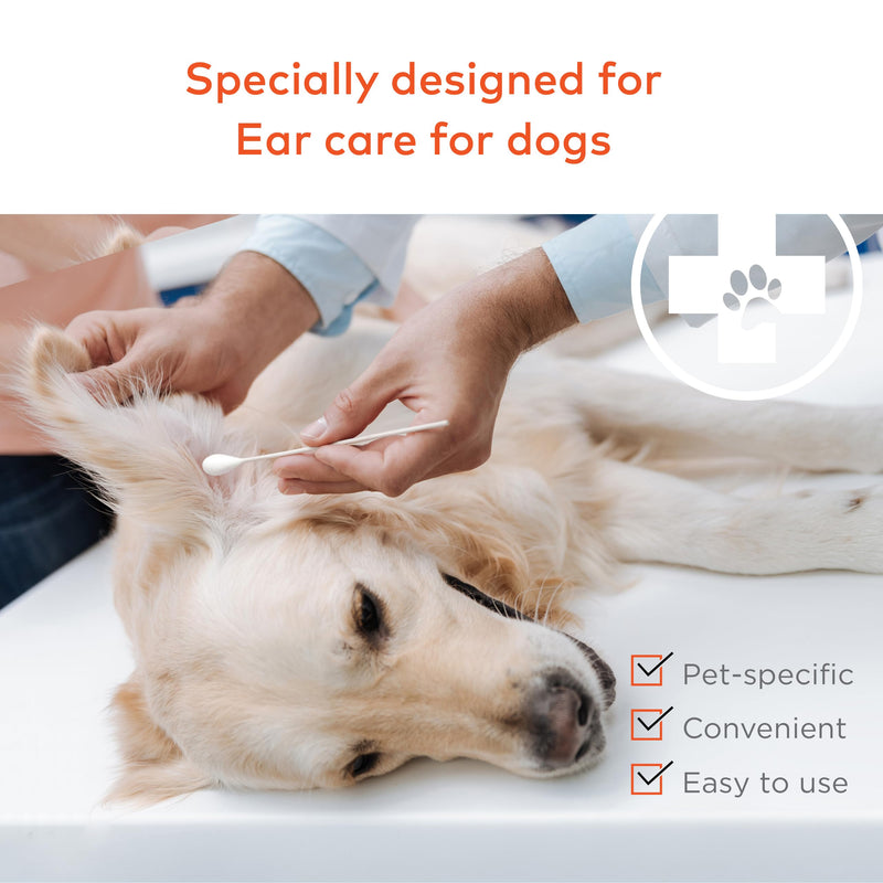Cotton Swabs for Dogs and Cats - Cat & Dog Ear Cleaner Long Cotton Swab - Extra Large Cotton Head, Cat & Dog Ear Cleaning Kit for Puppies, Multipurpose Pet Cotton Swabs (Extra Large 100 Buds) Extra Large 100 Buds - PawsPlanet Australia