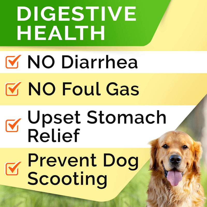STRELLALAB Dog Probiotics Chews + Enzymes Gut Health Support - Anti Gas, Diarrhea and Upset Stomach Immune Supplement - Digestion Treats with Fiber (180Ct, Chicken) 180Ct (Chicken)