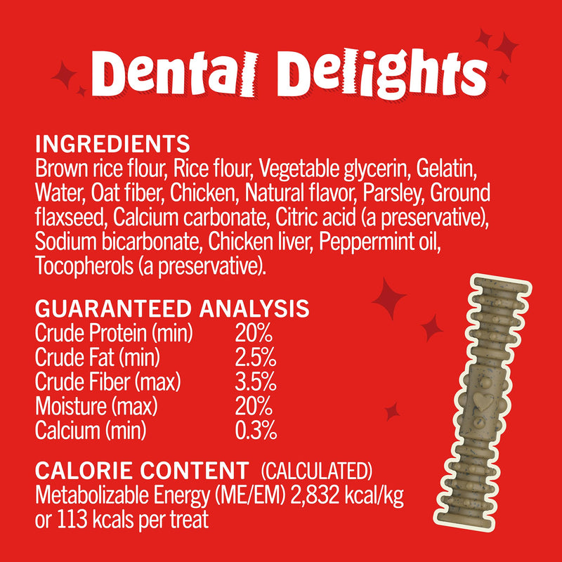 Stella & Chewy's Dental Delights with Freeze-Dried Chicken - Extra Small Dental Treats for Dogs, 5.5 Ounce Bag Chicken (Extra Small Treat) 5.5 Ounce (Pack of 1)