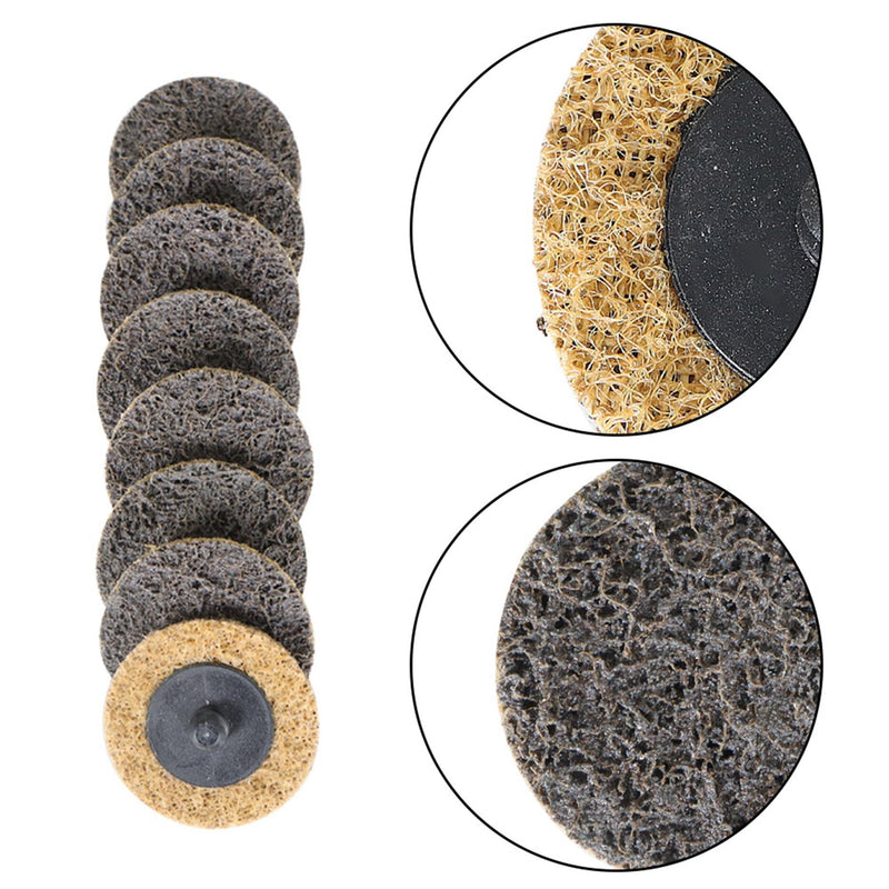 50 Pcs 2Inch Brown Quick Change Surface Prep Conditioning Discs, for Metal Surface Treatment, Cleaning, Polishing, and Deburring fashion Aluminum Oxide