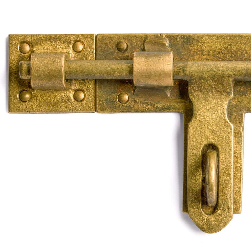 Hardware Philosophy Lockable Slide Latch Bolt Receiver 4.75 Inches - Architectural, Interior Design, Doors, Furniture Cabinet Customization Hardware