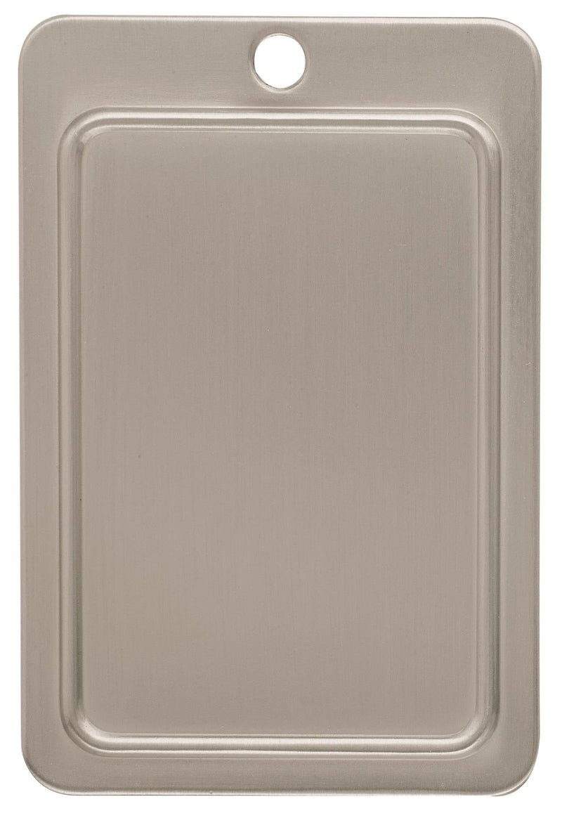 Amerock | Cabinet Pull | Satin Nickel | 3 inch (76 mm) Center to Center | Edge Pull | 1 Pack | Drawer Pull | Drawer Handle | Cabinet Hardware 3 in (76 mm) Center-to-Center