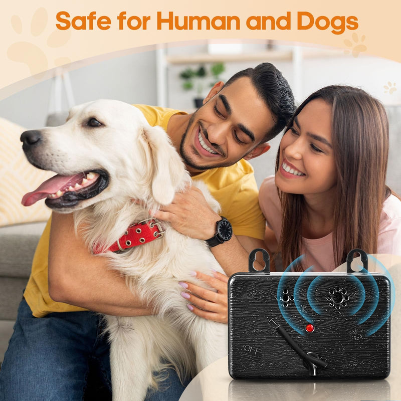 Anti Barking Device, 50FT Dog Barking Control Devices with 3 Adjustable Modes, Ultrasonic Dog Bark Deterrent Devices for Indoor & Outdoor, Dog Barking Silencer Bark Box Black-2