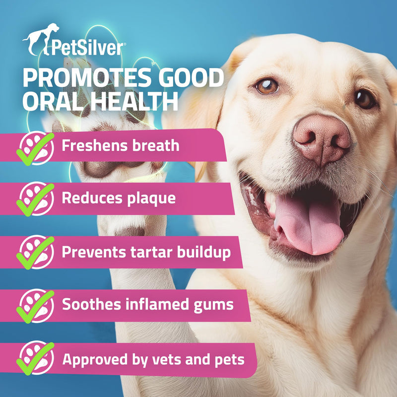 PetSilver - Wound & Skin Spray (4 fl oz), Teeth & Gum Spray (4 fl oz), and Immune Support (2 fl oz) with Patented Chelated Silver - Wound Care, Oral Care, Sinus & Cough Relief for Cats and Dogs