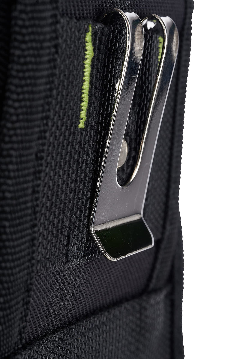 AWP Organizer Tool Pouch | 7 Pockets & Loops for Tool Organization | Heavy-Duty Metal Belt Clip Attachment HOLSTER