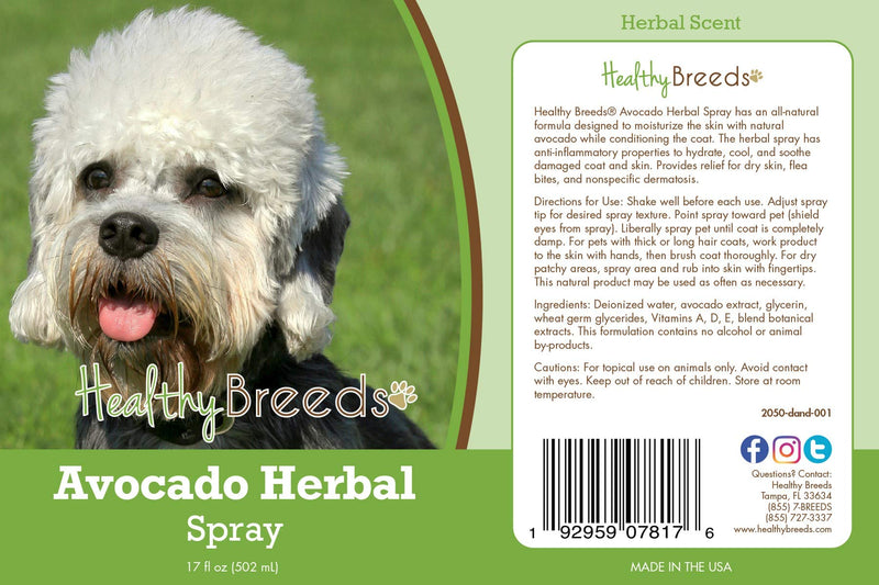 Healthy Breeds Dandie Dinmont Terrier Avocado Herbal Spray 17 oz