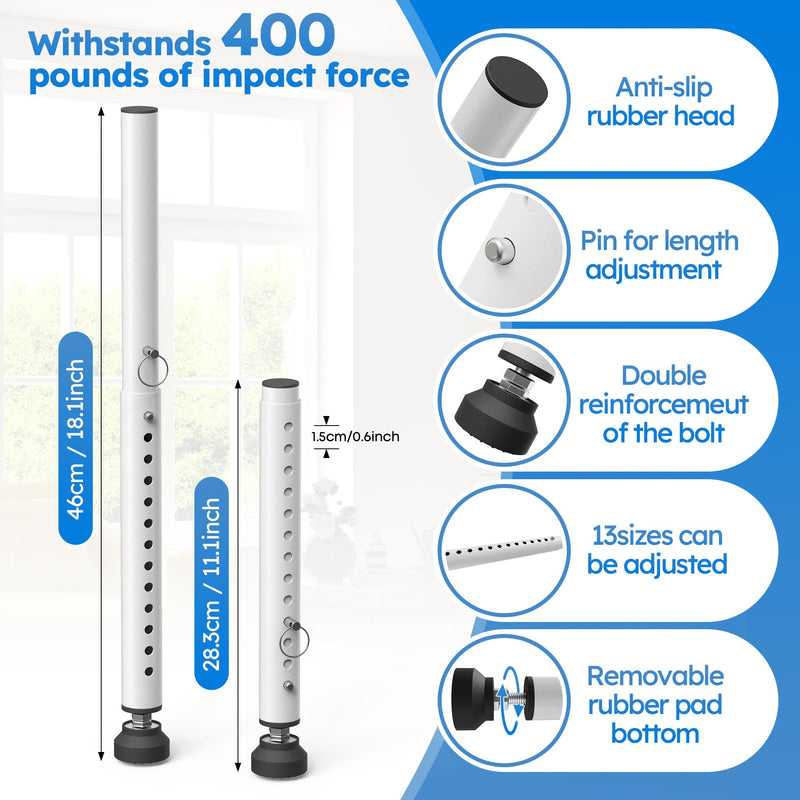 Short Window Security Bars, Sliding Door Security Bar, 11-18 inch Window AC Lock Bars Inside, Adjustable Window Burglar Bar for Child Safety, Window Stoppers for Sliding/Vertical Window - 1Pcs 11" to 18"-1 PCS