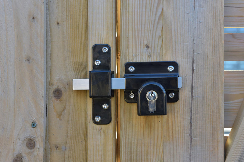 GateMate 2”(50mm) Double Locking Premium Long Throw Lock, High Security, Stainless Steel, Corrosion Resistant, Ideal for Doors and Gates, Robust and Durable Locking Mechanism. 50mm Double Keyed Lock